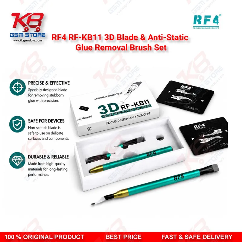 RF4 RF-KB11 3D Blade & Anti-Static Glue Removal Brush Set