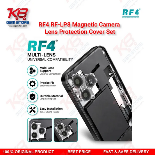 RF4 RF-LP8 Magnetic Camera Lens Protection Cover Set for iPhone X to 17 Pro Max Camera Module Repair