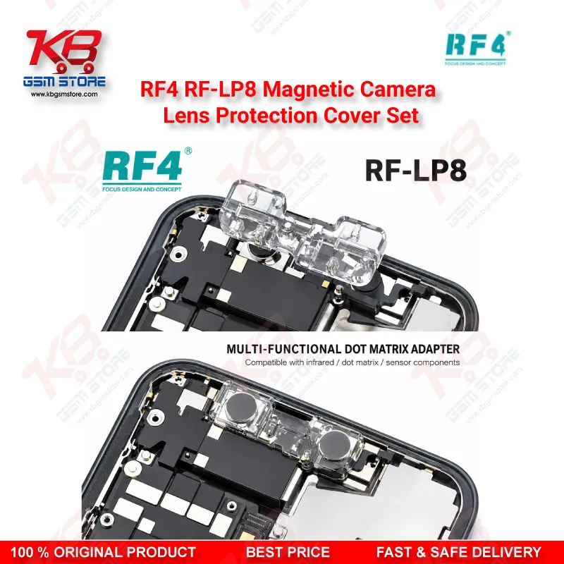 RF4 RF-LP8 Magnetic Camera Lens Protection Cover Set for iPhone X to 17 Pro Max Camera Module Repair