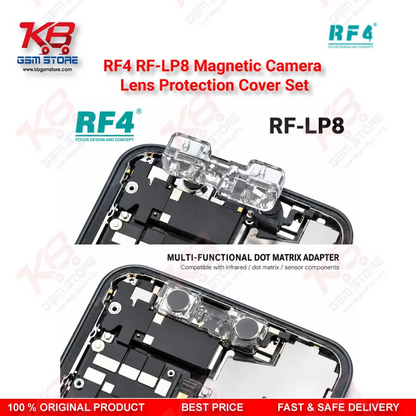 RF4 RF-LP8 Magnetic Camera Lens Protection Cover Set for iPhone X to 17 Pro Max Camera Module Repair