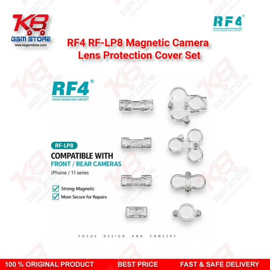 RF4 RF-LP8 Magnetic Camera Lens Protection Cover Set for iPhone X to 17 Pro Max Camera Module Repair