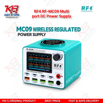 RF4 RF-MC09 Multi-Port DC Power Supply with Wireless Charging & 100W Fast Charge