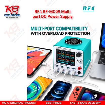 RF4 RF-MC09 Multi-Port DC Power Supply with Wireless Charging & 100W Fast Charge