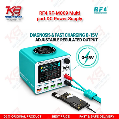 RF4 RF-MC09 Multi-Port DC Power Supply with Wireless Charging & 100W Fast Charge