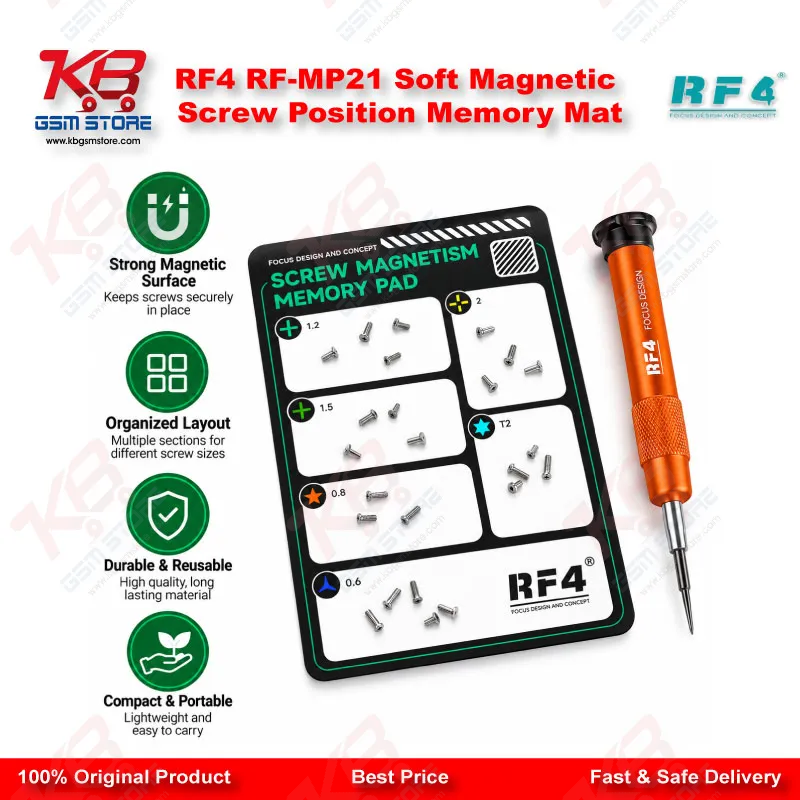 RF4 RF-MP21 Soft Magnetic Screw Position Memory Mat