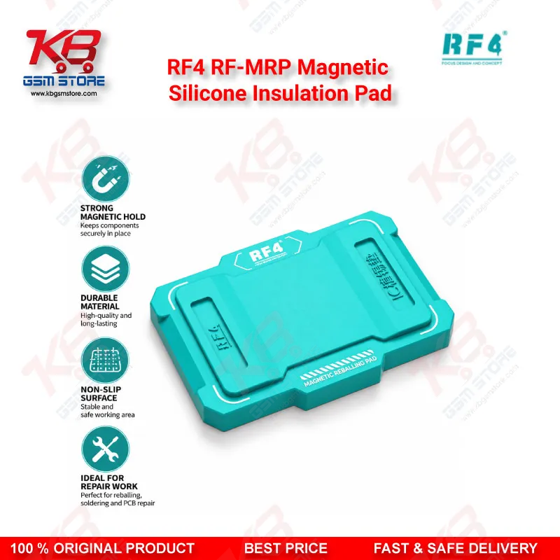 RF4 RF-MRP Magnetic Silicone Insulation Pad – Heat-Resistant Anti-Static Repair Mat for Mobile PCB Soldering