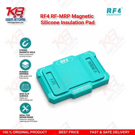 RF4 RF-MRP Magnetic Silicone Insulation Pad – Heat-Resistant Anti-Static Repair Mat for Mobile PCB Soldering