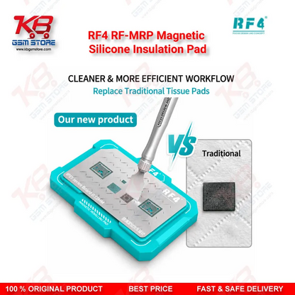 RF4 RF-MRP Magnetic Silicone Insulation Pad – Heat-Resistant Anti-Static Repair Mat for Mobile PCB Soldering