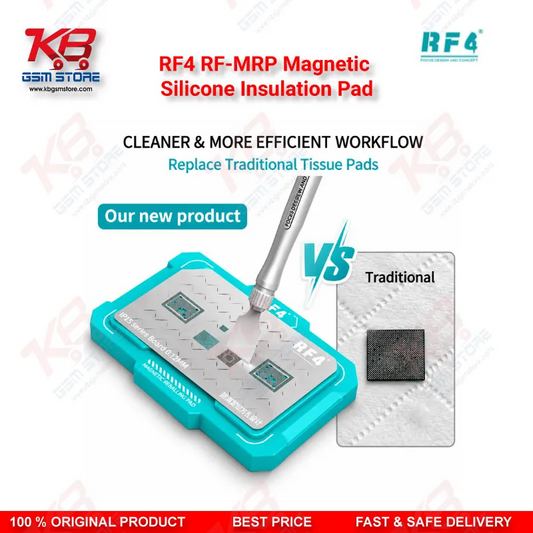 RF4 RF-MRP Magnetic Silicone Insulation Pad – Heat-Resistant Anti-Static Repair Mat for Mobile PCB Soldering