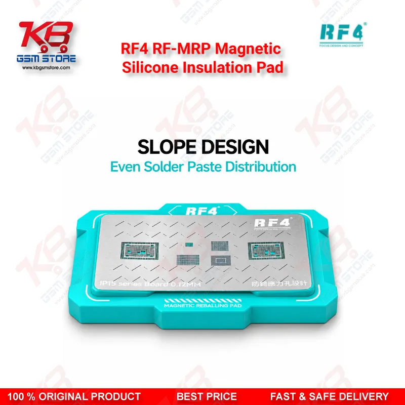 RF4 RF-MRP Magnetic Silicone Insulation Pad – Heat-Resistant Anti-Static Repair Mat for Mobile PCB Soldering