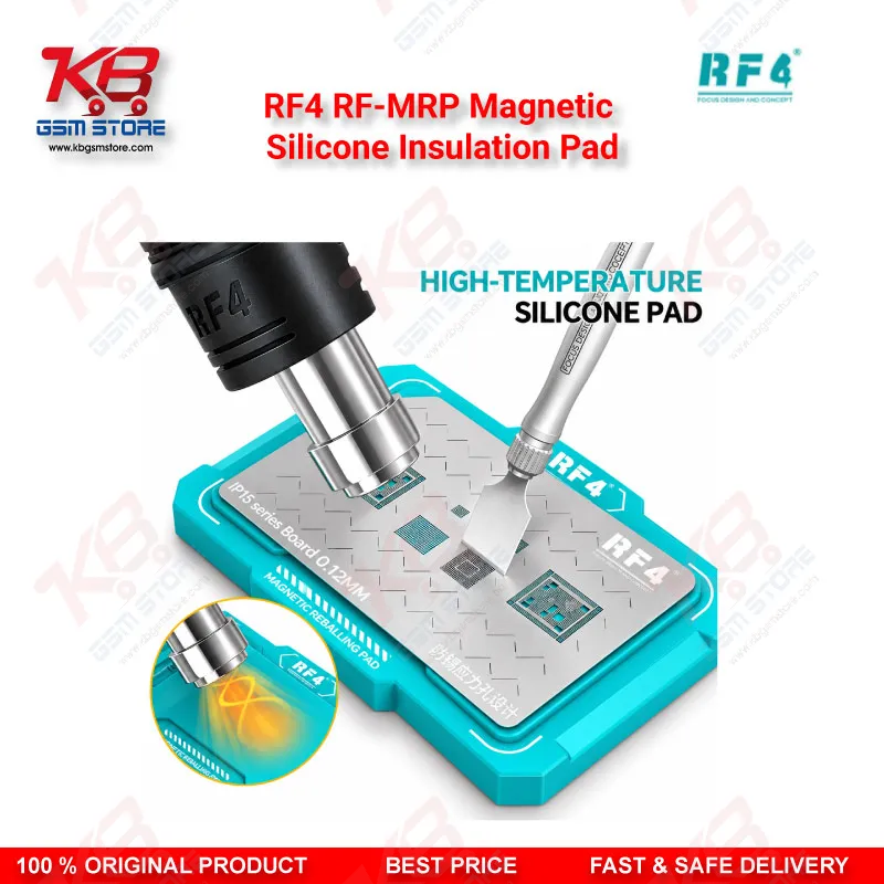 RF4 RF-MRP Magnetic Silicone Insulation Pad – Heat-Resistant Anti-Static Repair Mat for Mobile PCB Soldering