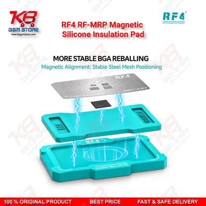 RF4 RF-MRP Magnetic Silicone Insulation Pad – Heat-Resistant Anti-Static Repair Mat for Mobile PCB Soldering