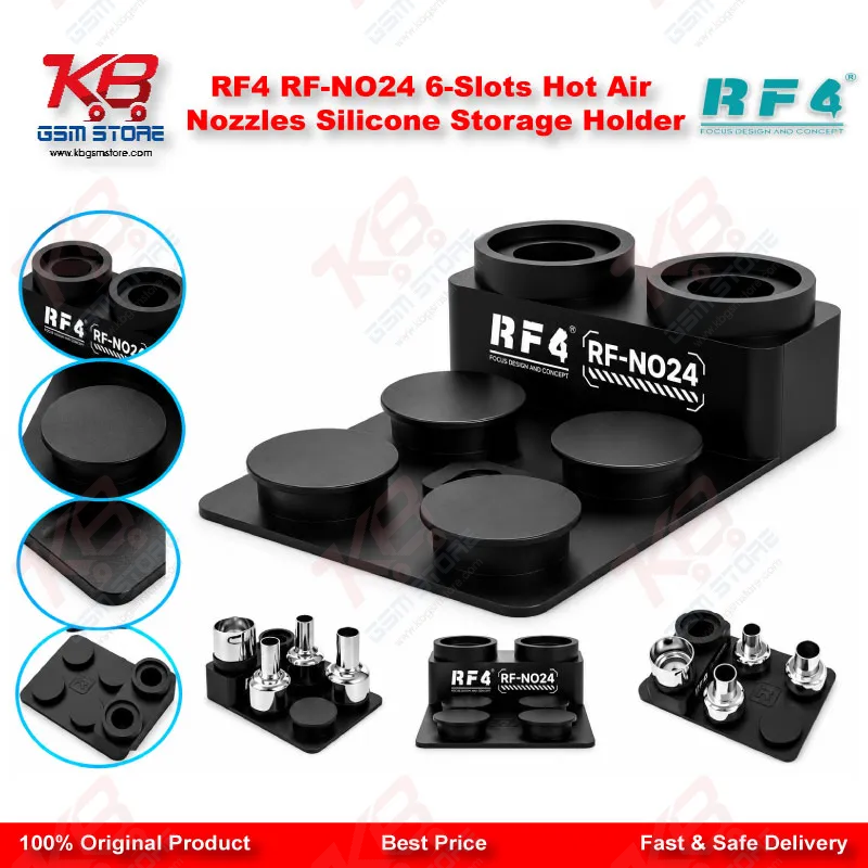 RF4 RF-NO24 6-Slots Hot Air Nozzles Silicone Storage Holder