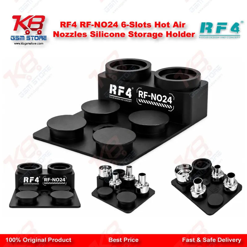 RF4 RF-NO24 6-Slots Hot Air Nozzles Silicone Storage Holder