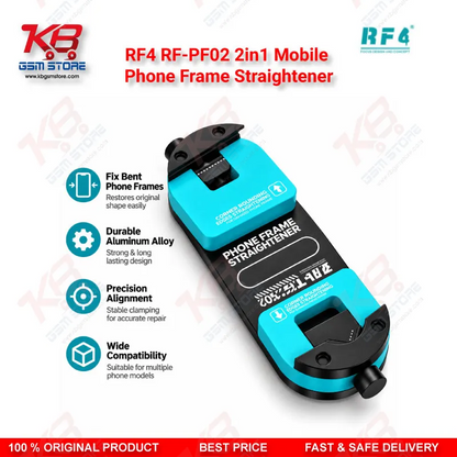 RF4 RF-PF02 2in1 Mobile Phone Frame Straightener – Aluminum Alloy Frame Aligner for Straight Edge and Curved Corner Correction