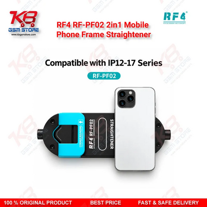 RF4 RF-PF02 2in1 Mobile Phone Frame Straightener – Aluminum Alloy Frame Aligner for Straight Edge and Curved Corner Correction