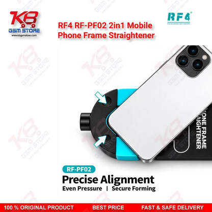 RF4 RF-PF02 2in1 Mobile Phone Frame Straightener – Aluminum Alloy Frame Aligner for Straight Edge and Curved Corner Correction