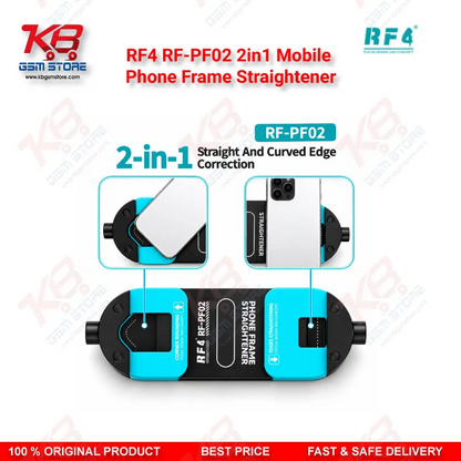 RF4 RF-PF02 2in1 Mobile Phone Frame Straightener – Aluminum Alloy Frame Aligner for Straight Edge and Curved Corner Correction