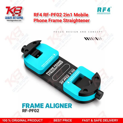 RF4 RF-PF02 2in1 Mobile Phone Frame Straightener – Aluminum Alloy Frame Aligner for Straight Edge and Curved Corner Correction