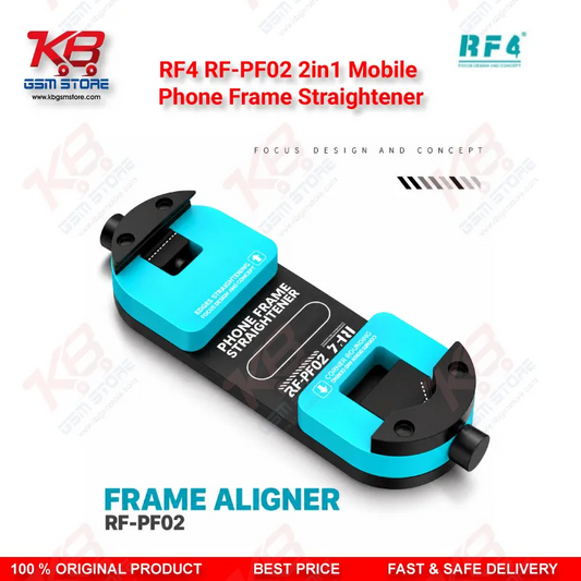 RF4 RF-PF02 2in1 Mobile Phone Frame Straightener – Aluminum Alloy Frame Aligner for Straight Edge and Curved Corner Correction