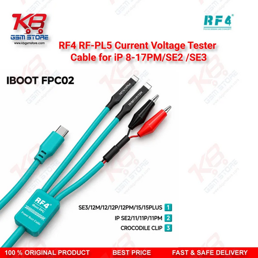 RF4 RF-PL5 Current Voltage Tester Cable for iP 8-17PM/SE2 /SE3 – Real-Time Motherboard Power Diagnostic Tool