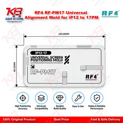 RF4 RF-PM17 Universal Alignment Mold for iPhone 12 to 17 Pro Max Screen Refurbishing