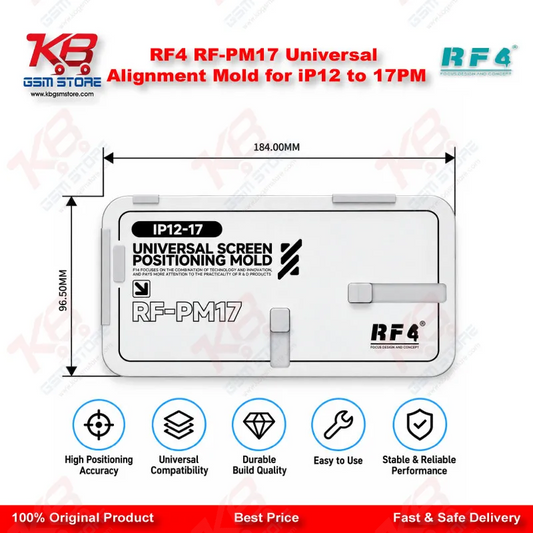 RF4 RF-PM17 Universal Alignment Mold for iPhone 12 to 17 Pro Max Screen Refurbishing