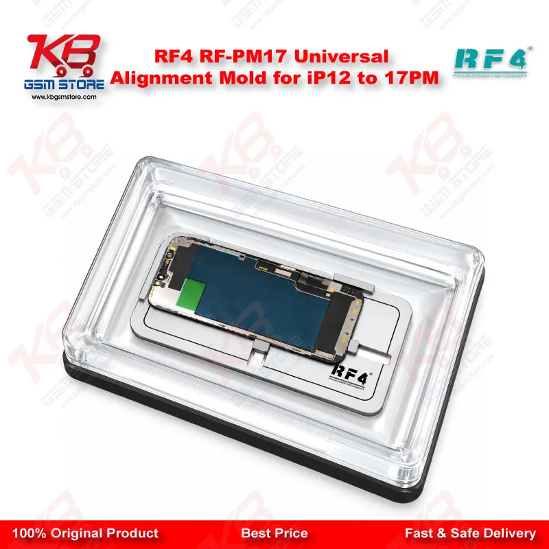 RF4 RF-PM17 Universal Alignment Mold for iPhone 12 to 17 Pro Max Screen Refurbishing