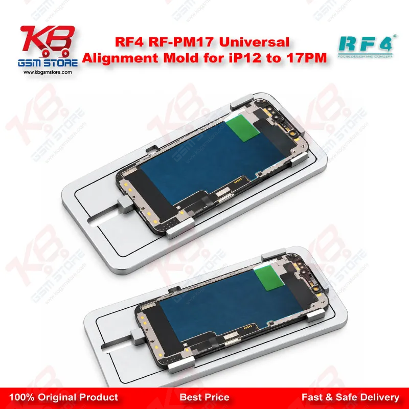RF4 RF-PM17 Universal Alignment Mold for iPhone 12 to 17 Pro Max Screen Refurbishing