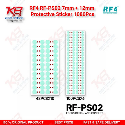 RF4 RF-PS02 7mm + 12mm Protective Sticker 1080Pcs Lens Guard