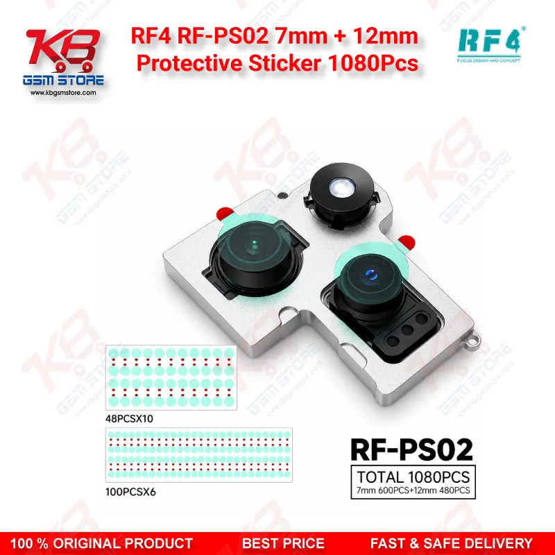 RF4 RF-PS02 7mm + 12mm Protective Sticker 1080Pcs Lens Guard