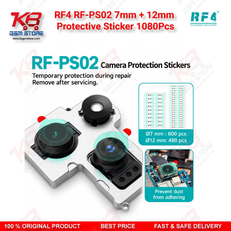 RF4 RF-PS02 7mm + 12mm Protective Sticker 1080Pcs Lens Guard