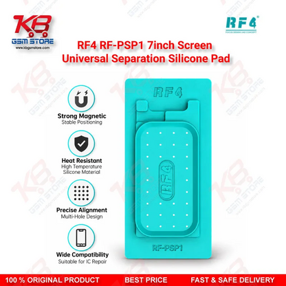 RF4 RF-PSP1 7inch Screen Universal Separation Silicone Pad – Magnetic Heat-Resistant Alignment Mat for Mobile Repair