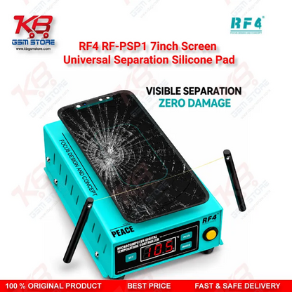 RF4 RF-PSP1 7inch Screen Universal Separation Silicone Pad – Magnetic Heat-Resistant Alignment Mat for Mobile Repair