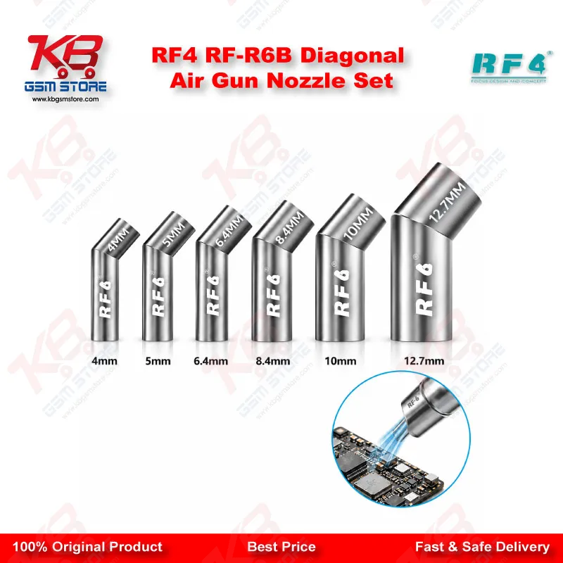RF4 RF-R6B Diagonal Air Gun Nozzle Set