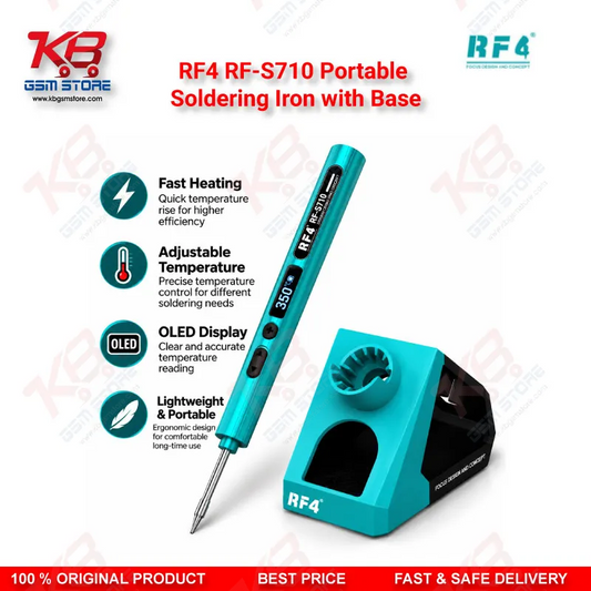 RF4 RF-S710 Portable Type-C Integrated Digital Soldering Iron with Base for PCB SMD Repair