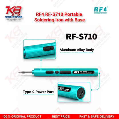 RF4 RF-S710 Portable Type-C Integrated Digital Soldering Iron with Base for PCB SMD Repair
