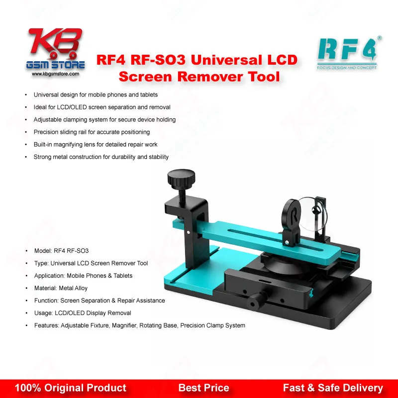 RF4 RF-SO3 Universal LCD Screen Remover Tool – Multi-Function Screen Separator for Mobile Repair