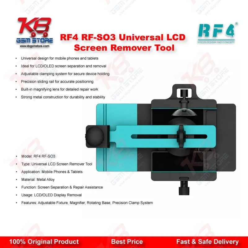 RF4 RF-SO3 Universal LCD Screen Remover Tool – Multi-Function Screen Separator for Mobile Repair