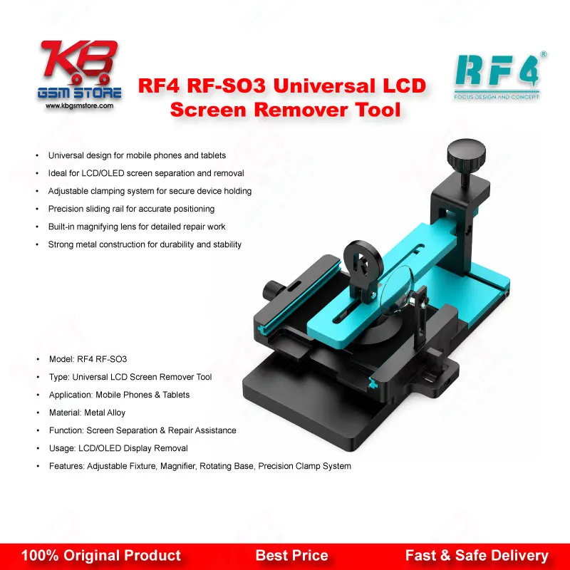 RF4 RF-SO3 Universal LCD Screen Remover Tool – Multi-Function Screen Separator for Mobile Repair