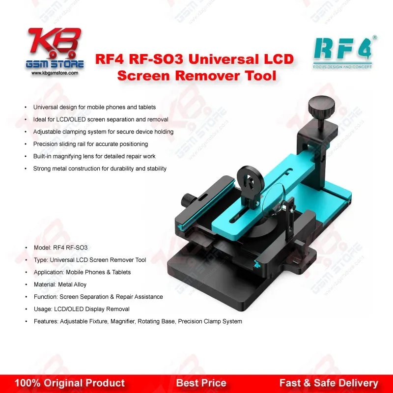 RF4 RF-SO3 Universal LCD Screen Remover Tool – Multi-Function Screen Separator for Mobile Repair