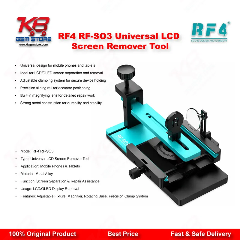 RF4 RF-SO3 Universal LCD Screen Remover Tool – Multi-Function Screen Separator for Mobile Repair