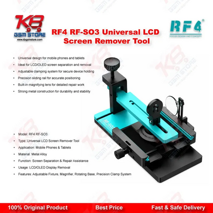 RF4 RF-SO3 Universal LCD Screen Remover Tool – Multi-Function Screen Separator for Mobile Repair