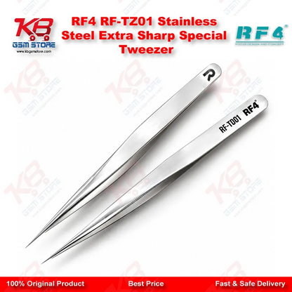 RF4 RF-TZ01 Stainless Steel Extra Sharp Special Tweezer