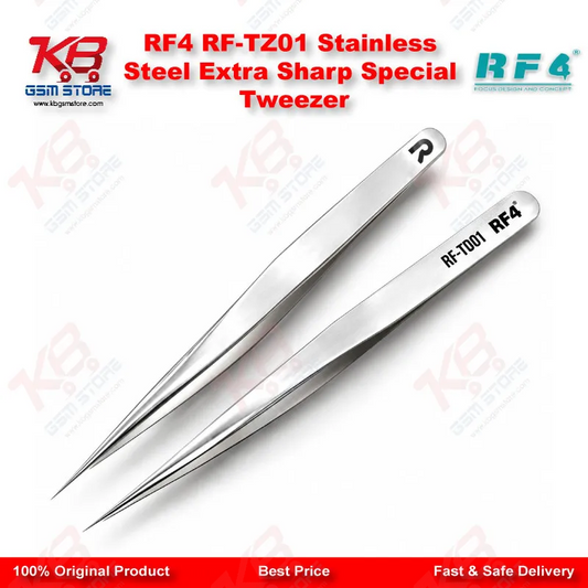 RF4 RF-TZ01 Stainless Steel Extra Sharp Special Tweezer