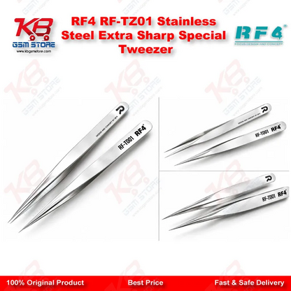 RF4 RF-TZ01 Stainless Steel Extra Sharp Special Tweezer