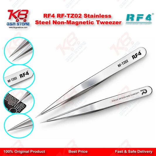 RF4 RF-TZ02 Stainless Steel Non-Magnetic Tweezer