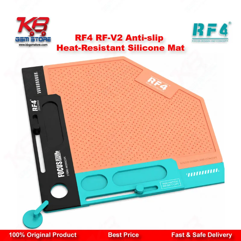 RF4 RF-V2 Anti-Slip Heat-Resistant Silicone Repair Mat – Mobile Phone Workbench Mat