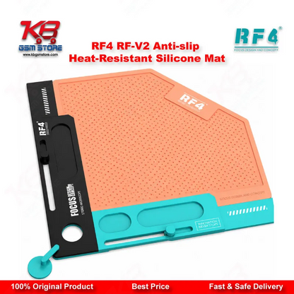 RF4 RF-V2 Anti-Slip Heat-Resistant Silicone Repair Mat – Mobile Phone Workbench Mat
