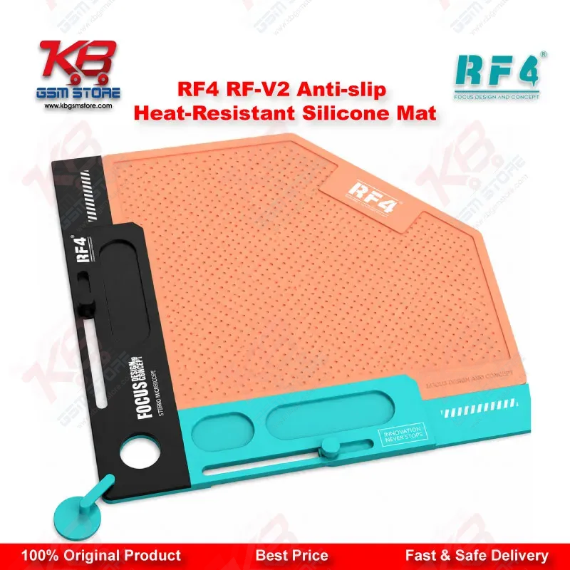 RF4 RF-V2 Anti-Slip Heat-Resistant Silicone Repair Mat – Mobile Phone Workbench Mat